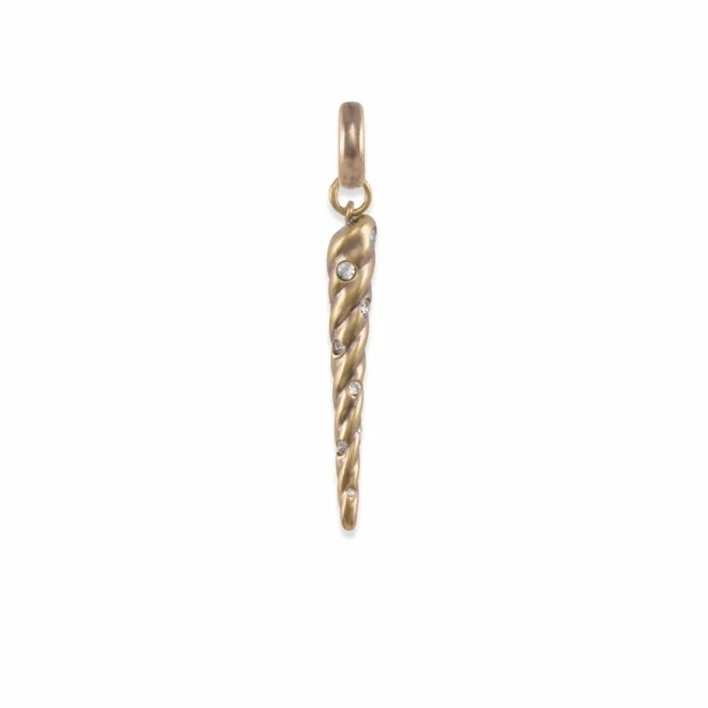 Color Bar Kendra Scott Gold Unicorn Rhinestone Charm New - Picture 1 of 3